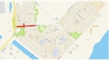 Схема участка дорожно-уличной сети  с ограниченным движением транспортных средств 01.06.2022